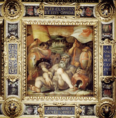 Allegory of the towns of San Gimignano and Colle Val d